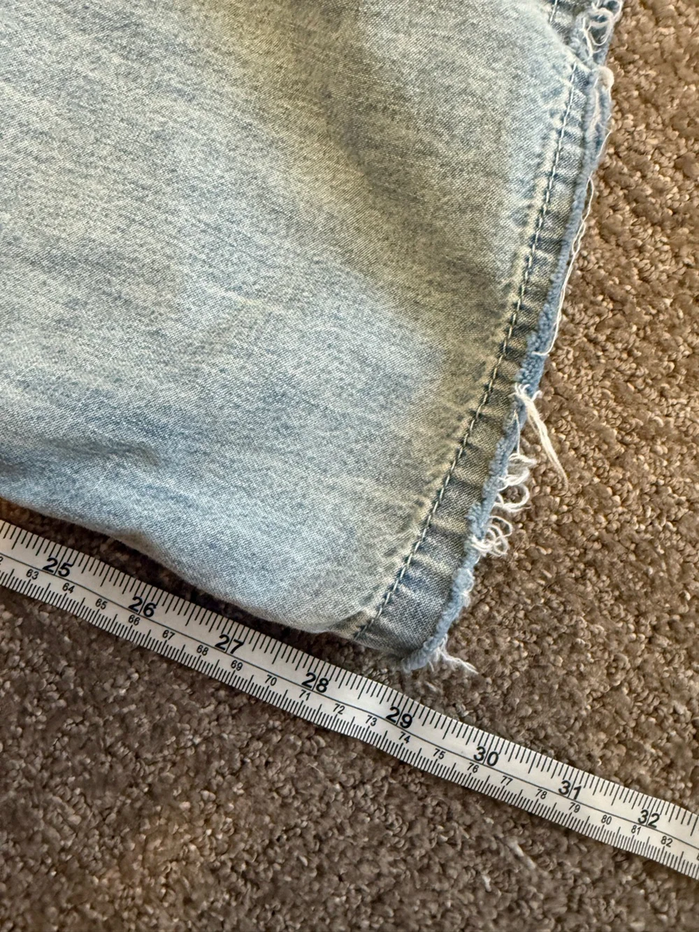 We The Free Light Wash breezy pull in denim